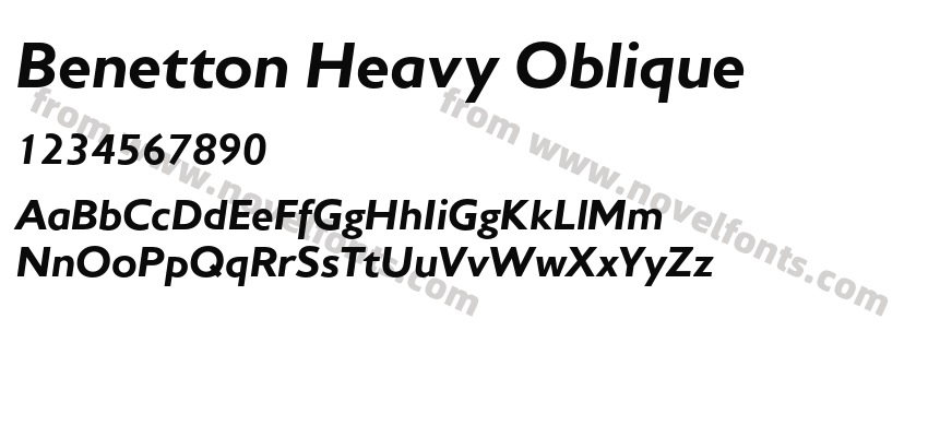 Benetton Heavy ObliquePreview