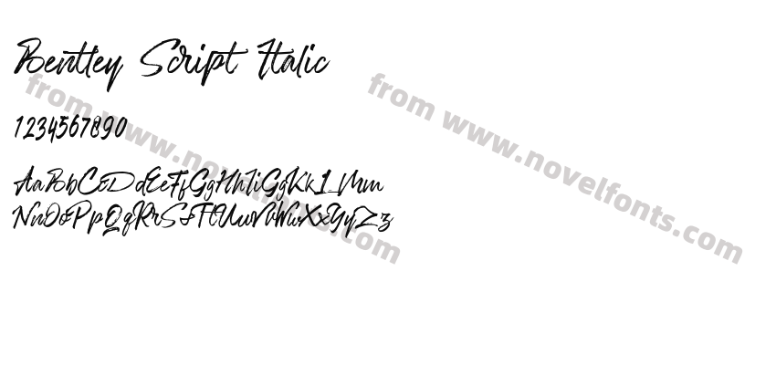 Bentley Script ItalicPreview