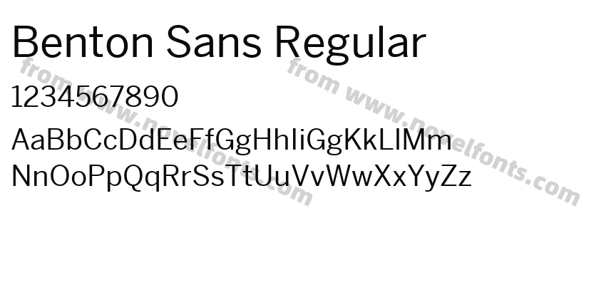 Benton Sans RegularPreview
