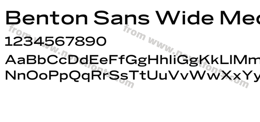 Benton Sans Wide MediumPreview