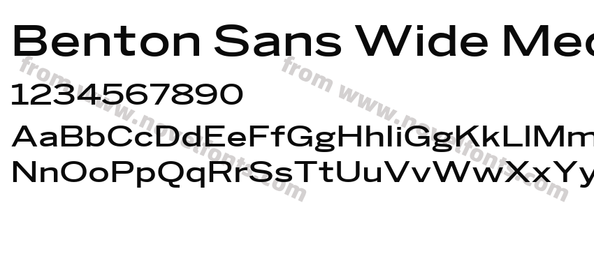 Benton Sans Wide MediumPreview