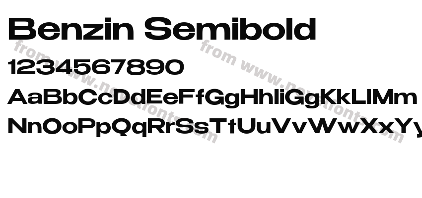 Benzin SemiboldPreview