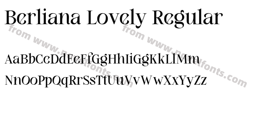 Berliana Lovely RegularPreview