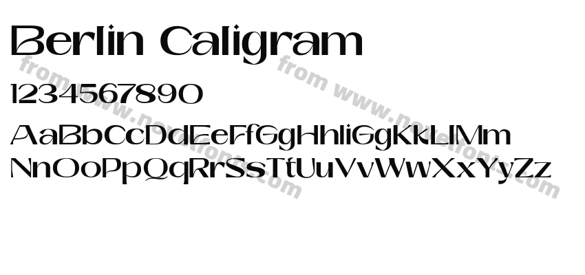 Berlin CaligramPreview