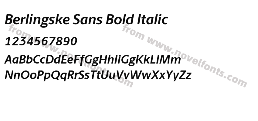 Berlingske Sans Bold ItalicPreview