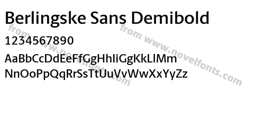 Berlingske Sans DemiboldPreview
