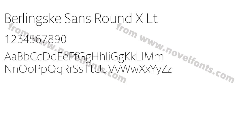 Berlingske Sans Round X LtPreview