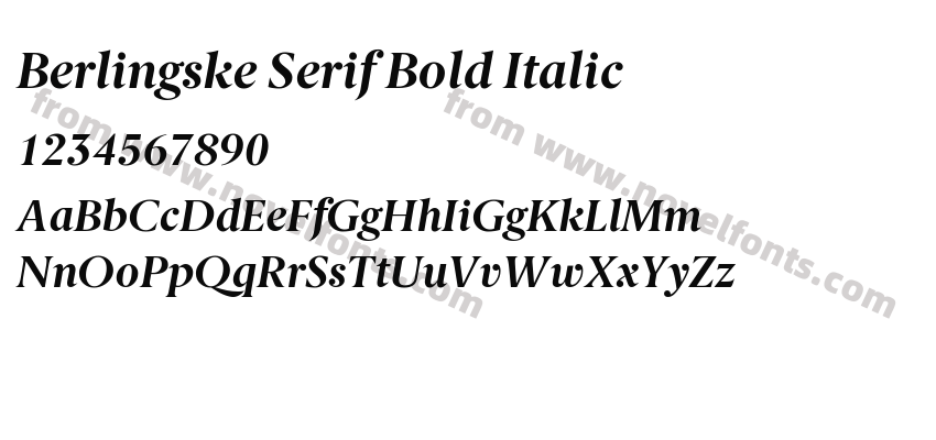 Berlingske Serif Bold ItalicPreview