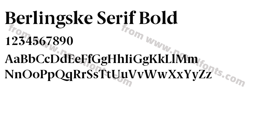Berlingske Serif BoldPreview
