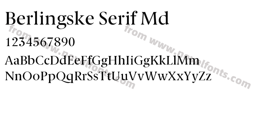 Berlingske Serif MdPreview