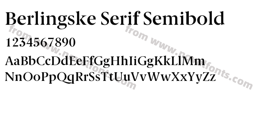 Berlingske Serif SemiboldPreview