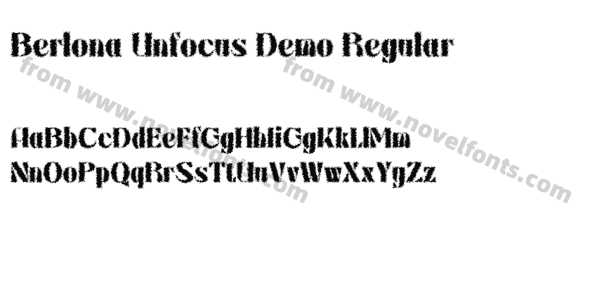 Berlona Unfocus Demo RegularPreview