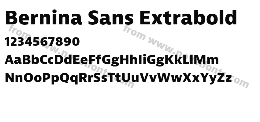 Bernina Sans ExtraboldPreview