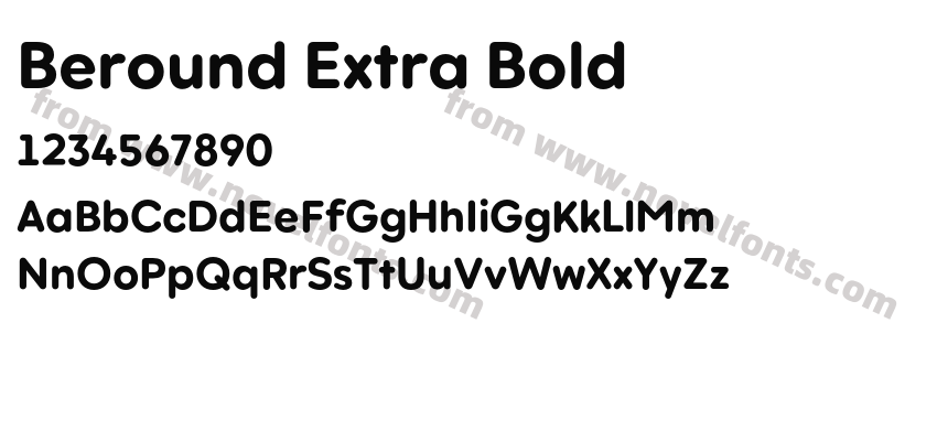 Beround Extra BoldPreview
