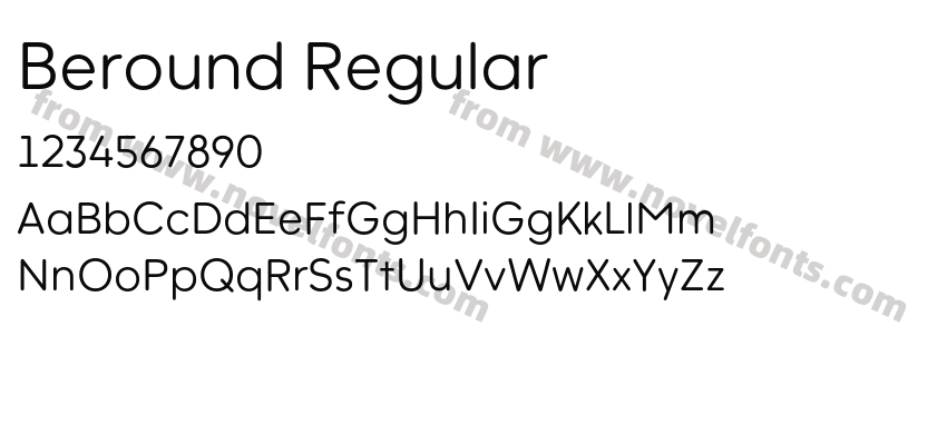 Beround RegularPreview