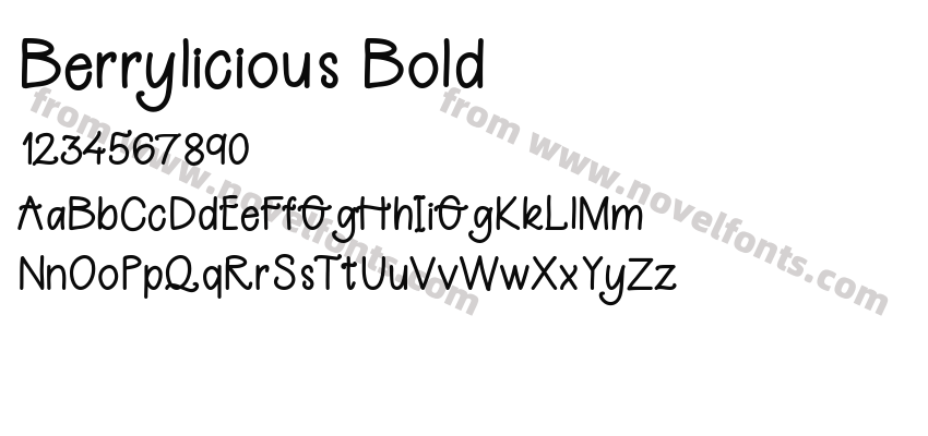 Berrylicious BoldPreview