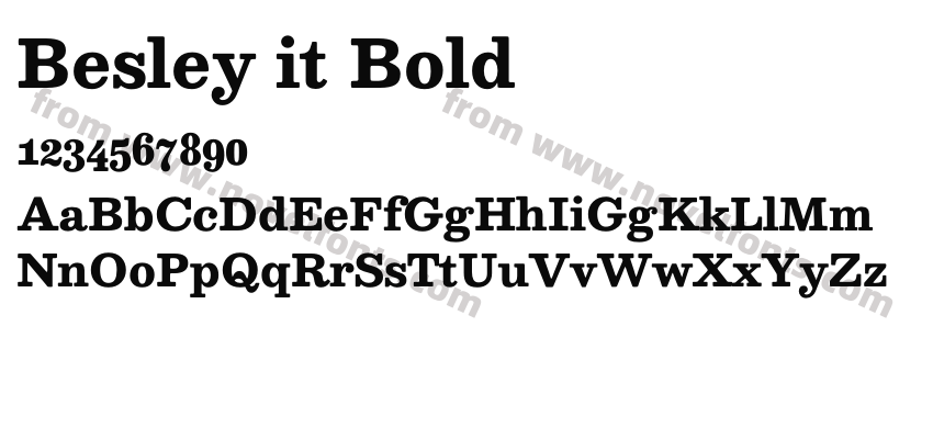 Besley it BoldPreview
