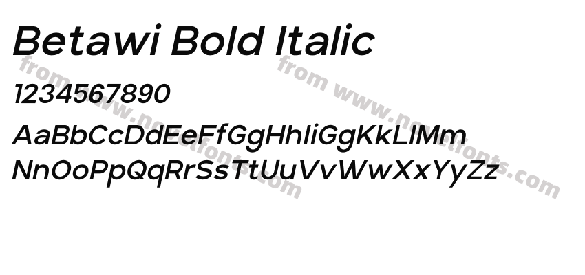 Betawi Bold ItalicPreview