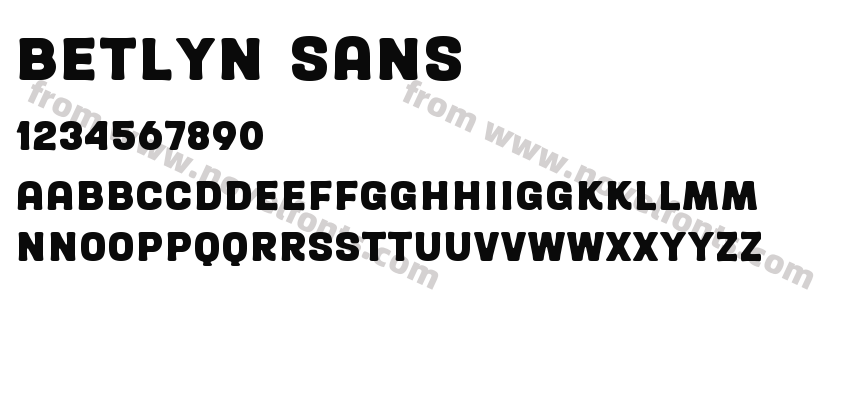 Betlyn SansPreview