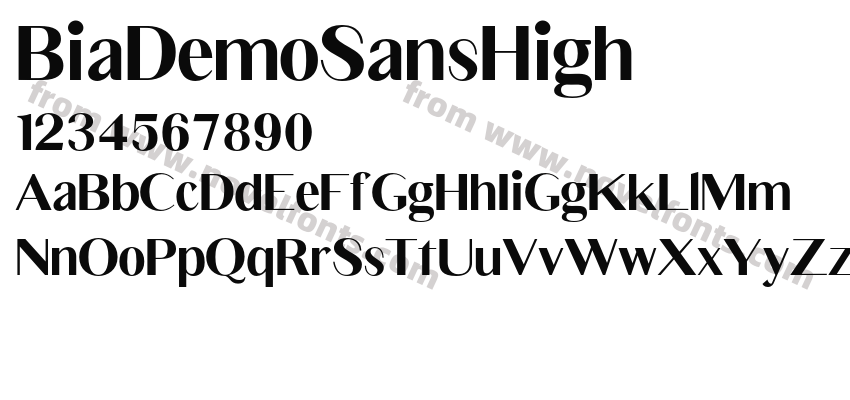 Bia Demo Sans HighPreview