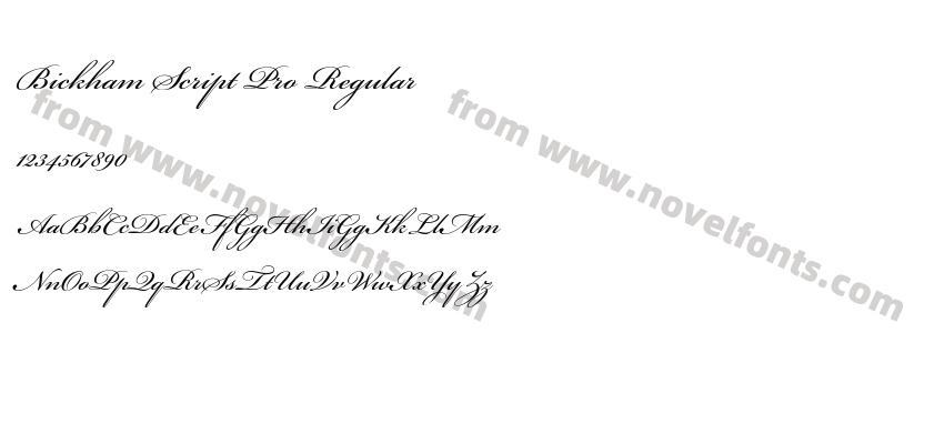 Bickham Script Pro RegularPreview