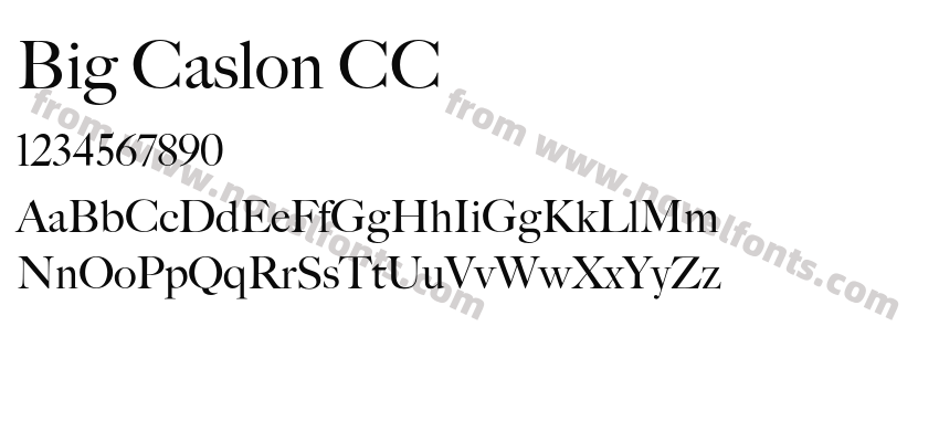 Big Caslon CCPreview