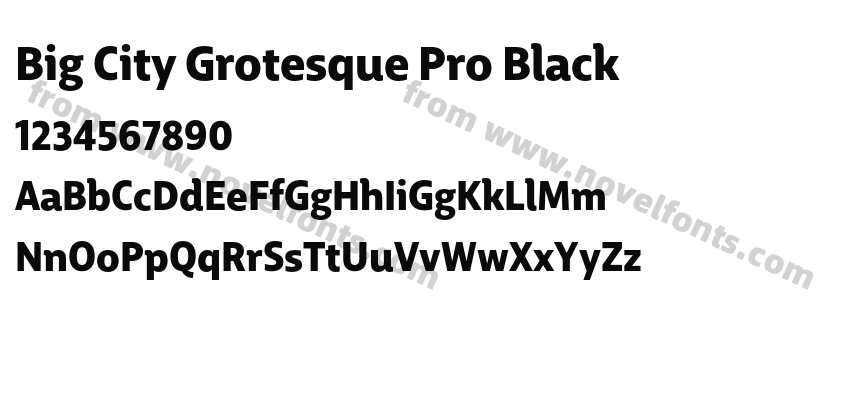 Big City Grotesque Pro BlackPreview