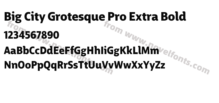 Big City Grotesque Pro Extra BoldPreview
