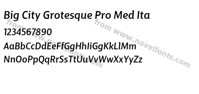 Big City Grotesque Pro Med ItaPreview