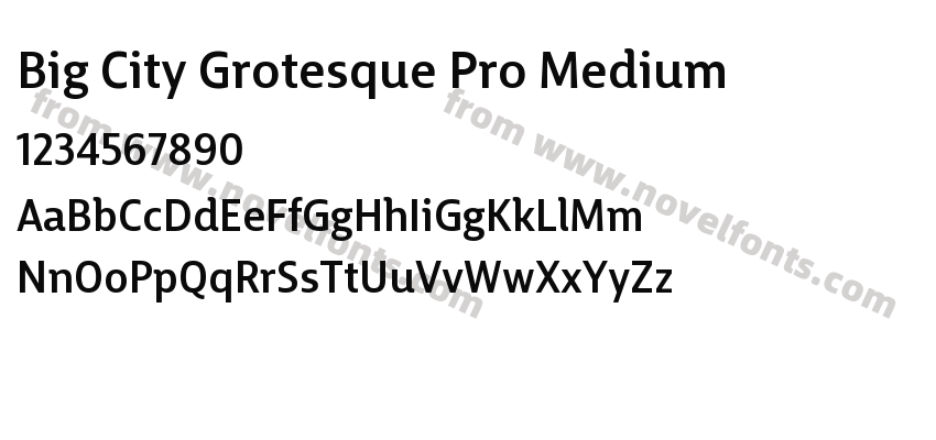 Big City Grotesque Pro MediumPreview