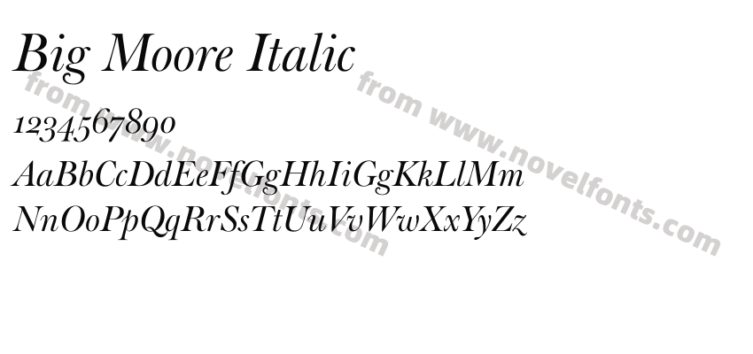Big Moore ItalicPreview