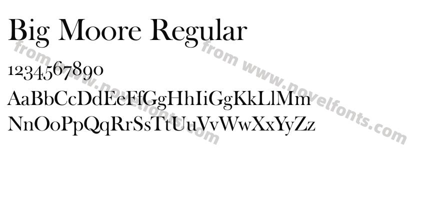 Big Moore RegularPreview