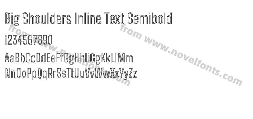 Big Shoulders Inline Text SemiboldPreview