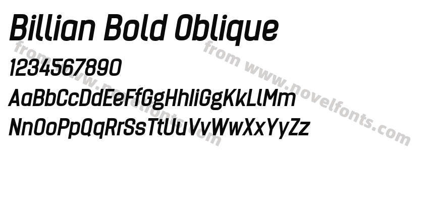 Billian Bold ObliquePreview