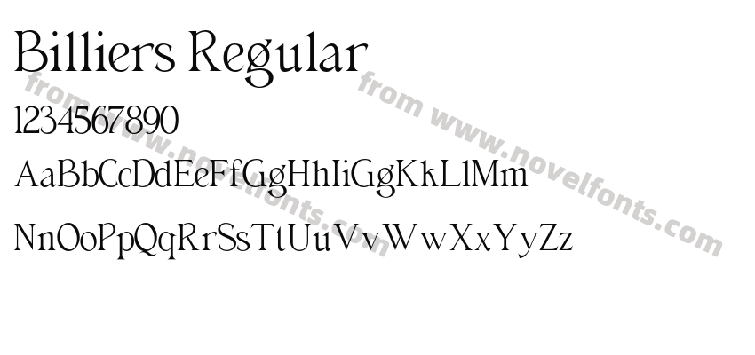Billiers RegularPreview