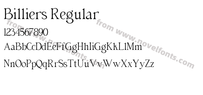 Billiers RegularPreview