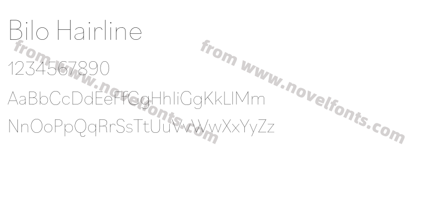 Bilo HairlinePreview