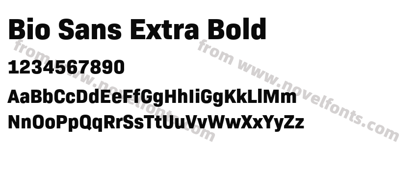 Bio Sans Extra BoldPreview