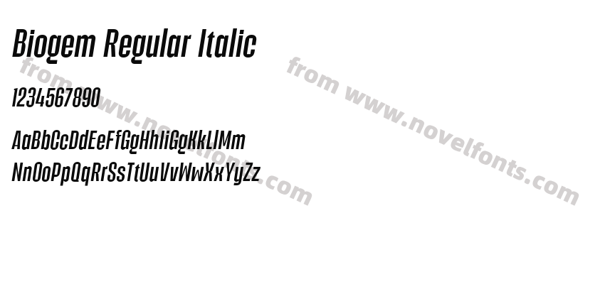 Biogem Regular ItalicPreview