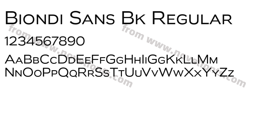 Biondi Sans Bk RegularPreview