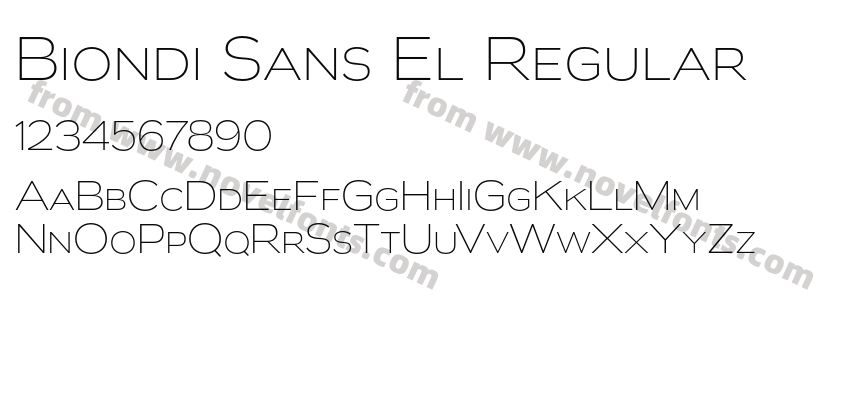 Biondi Sans El RegularPreview