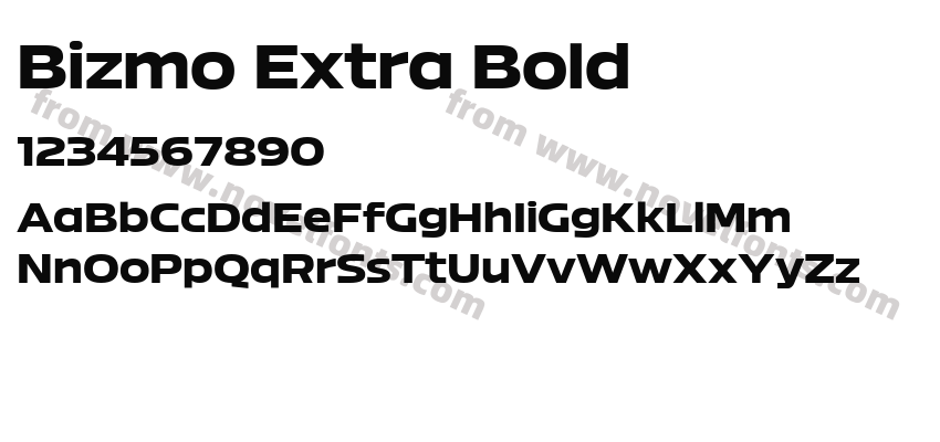 Bizmo Extra BoldPreview