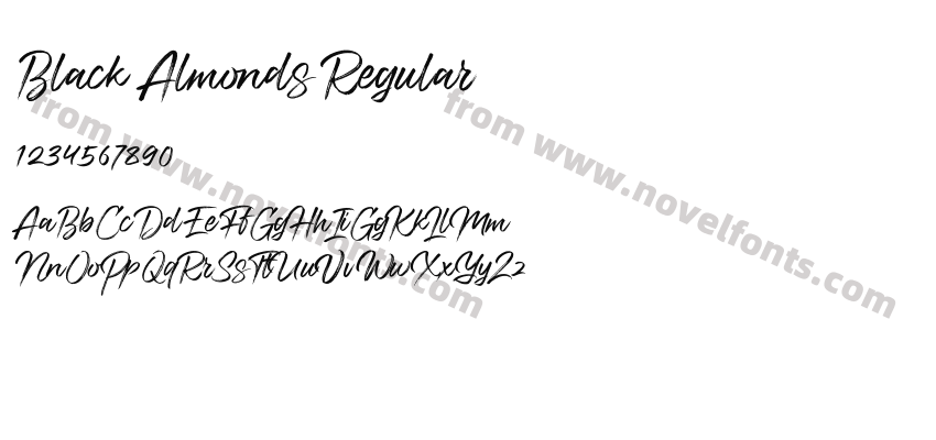 Black Almonds RegularPreview