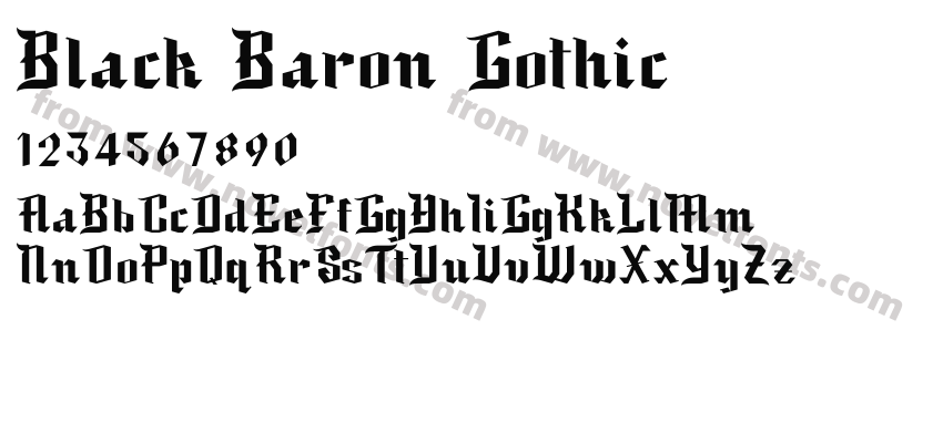 Black Baron GothicPreview