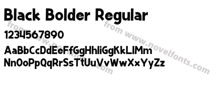 Black Bolder RegularPreview