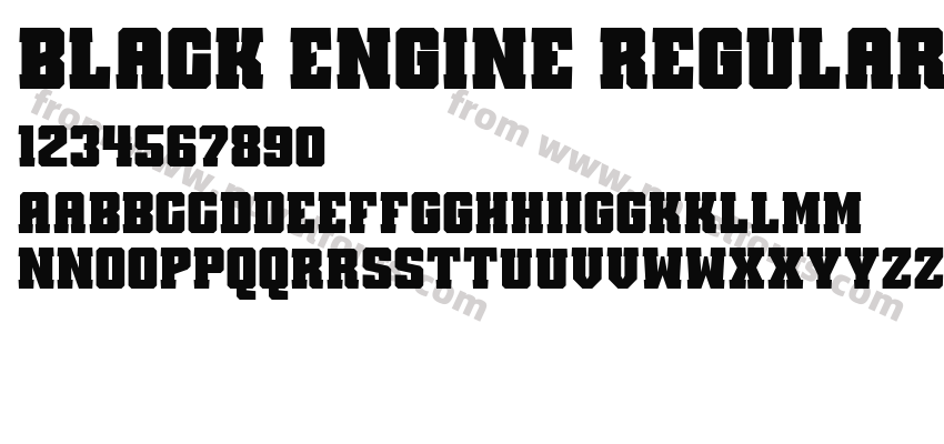 Black Engine RegularPreview