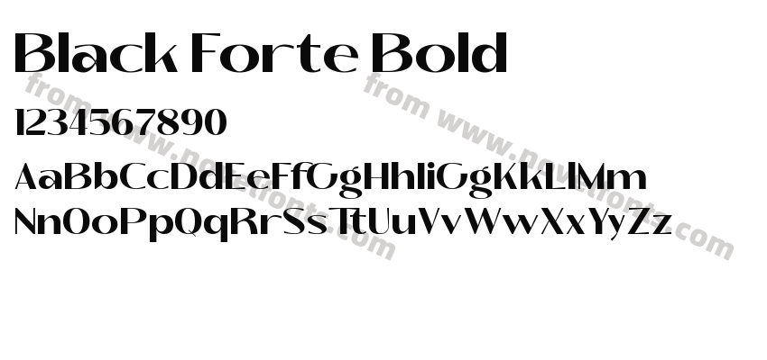 Black Forte BoldPreview