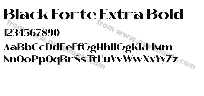 Black Forte Extra BoldPreview