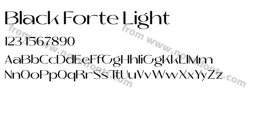 Black Forte LightPreview