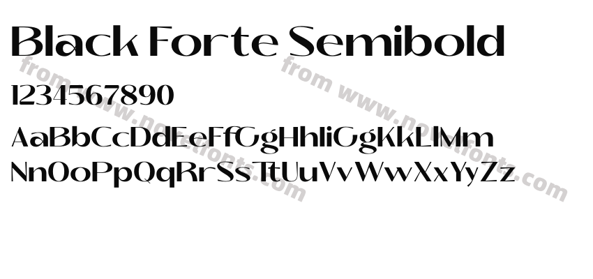 Black Forte SemiboldPreview